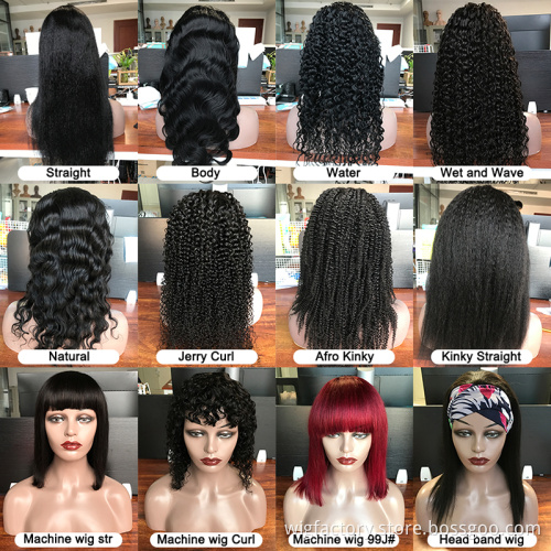 straight kinky indian temple frontal hair wigs for indian women, hand made indian temple frontal wigs